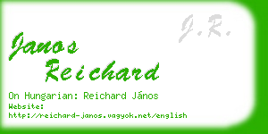 janos reichard business card